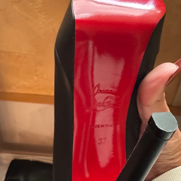 Christian Louboutin Black Heeled Boots - Picture 2 of 5